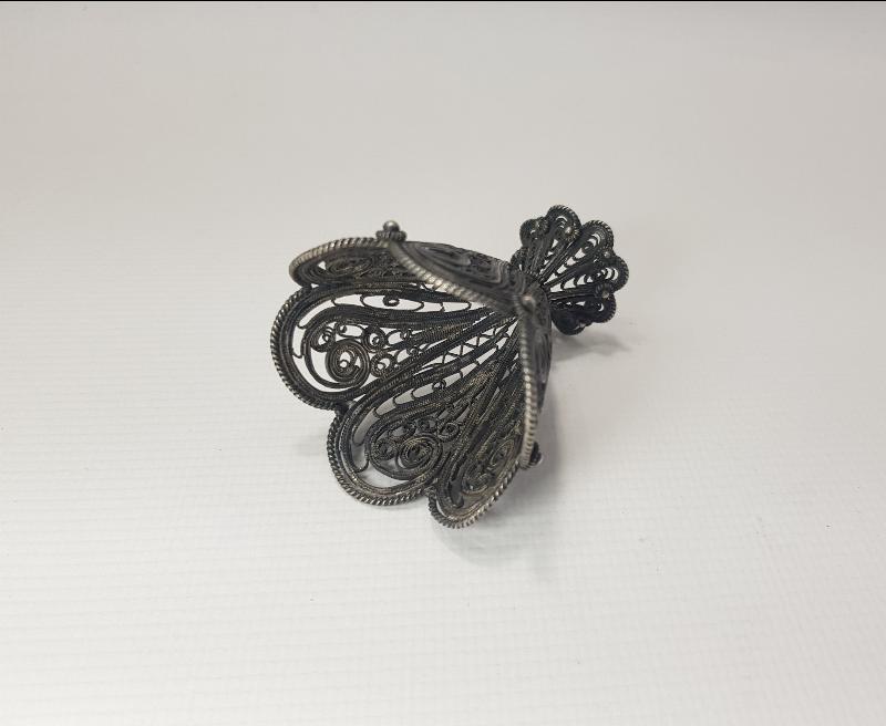 OSMANLI TELKARİ GÜMÜŞ FİNCAN ZARFI 