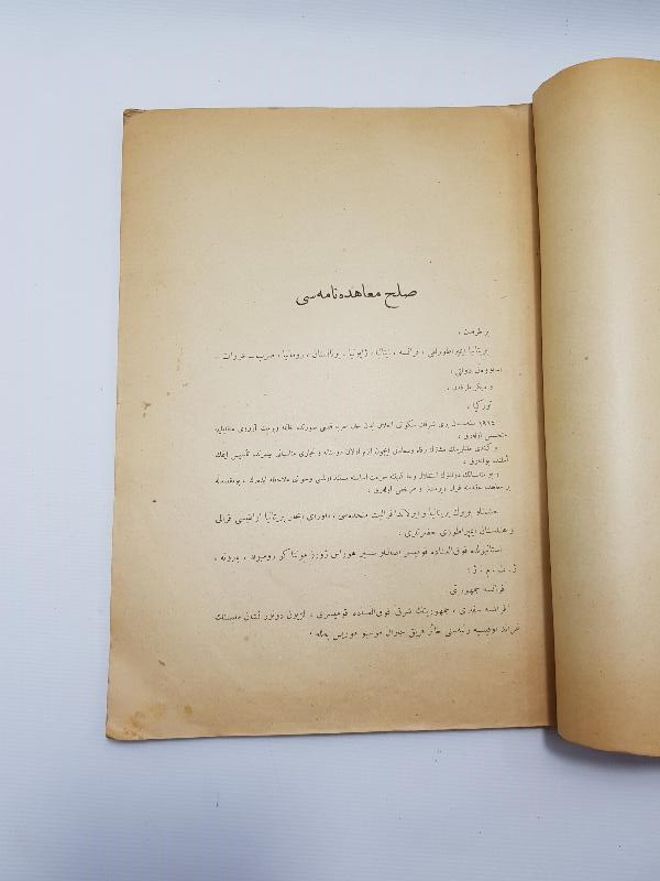 OSMANLICA LOZAN BARIŞ ANLAŞMASI METNİ