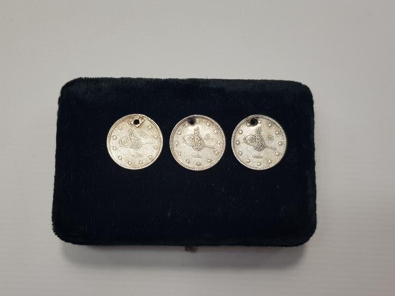 SULTAN ABDÜLHAMİD HAN DÖNEMİ 3 ADET GÜMÜŞ 2 KURUŞ 
