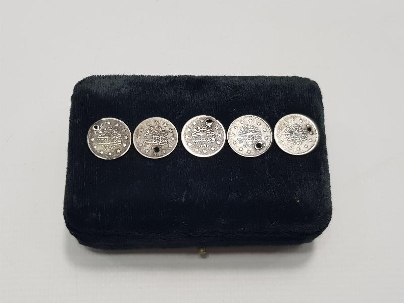 SULTAN ABDÜLHAMİD HAN DÖNEMİ 5 ADET GÜMÜŞ 1 KURUŞ 