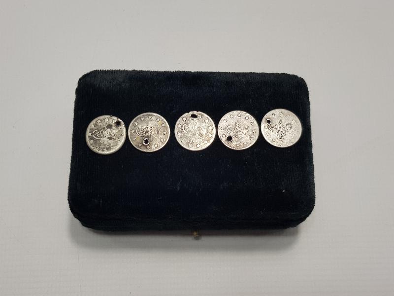 SULTAN ABDÜLHAMİD HAN DÖNEMİ 5 ADET GÜMÜŞ 1 KURUŞ 