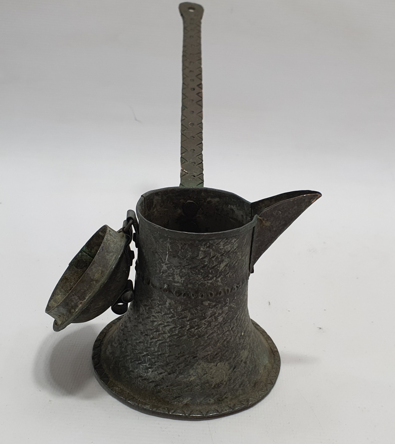 OSMANLI DÖNEMİ İŞLEMELİ KAHVE CEZVESİ