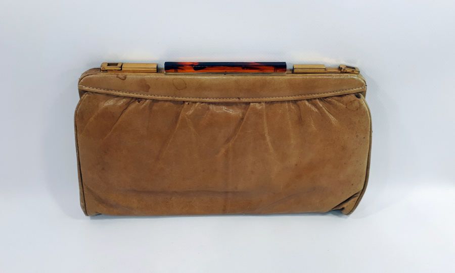 ÜST KISMI BAĞADAN MAMUL VİNTAGE BAYAN ÇANTASI