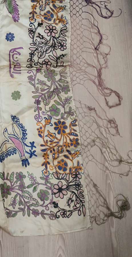 ÜZERİ OSMANLICA YAZILI BÜYÜK BOY KUŞLU BOHÇA