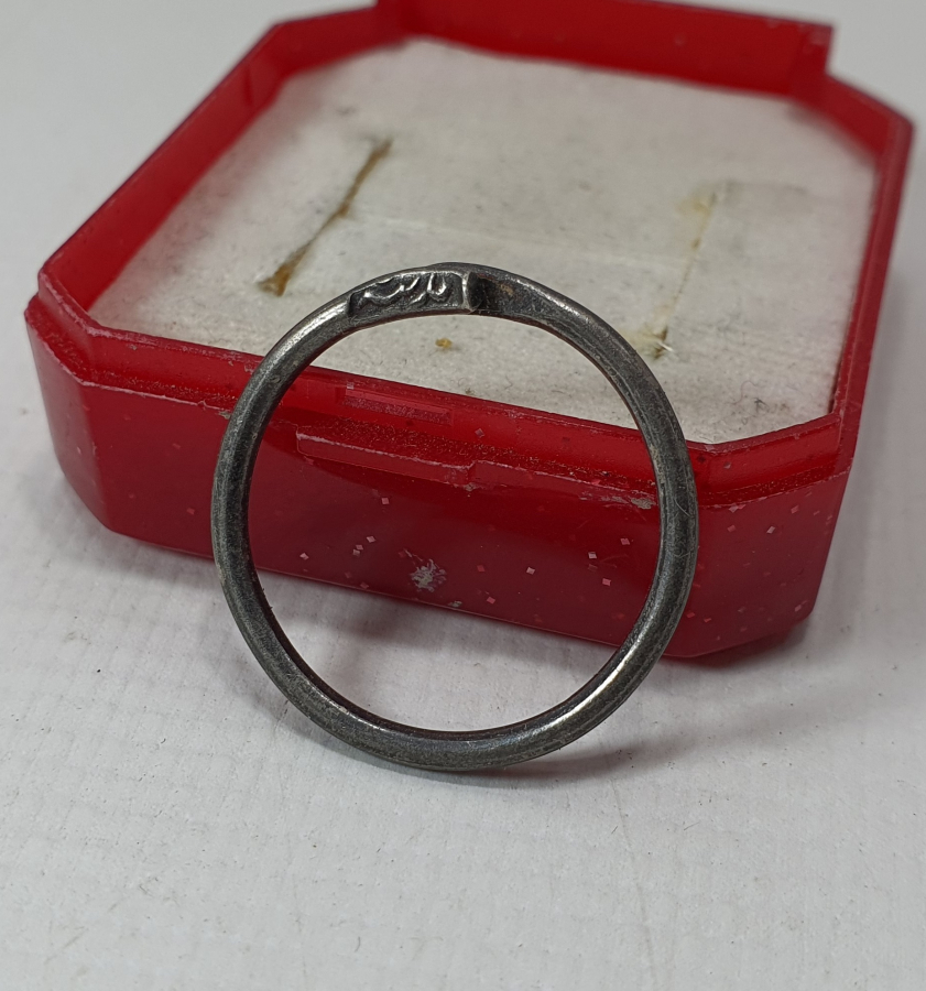 ÜZERİNDE OSMANLICA MEDİNE-İ MÜNEVVERE YAZILI NADİR GÜMÜŞ YÜZÜK