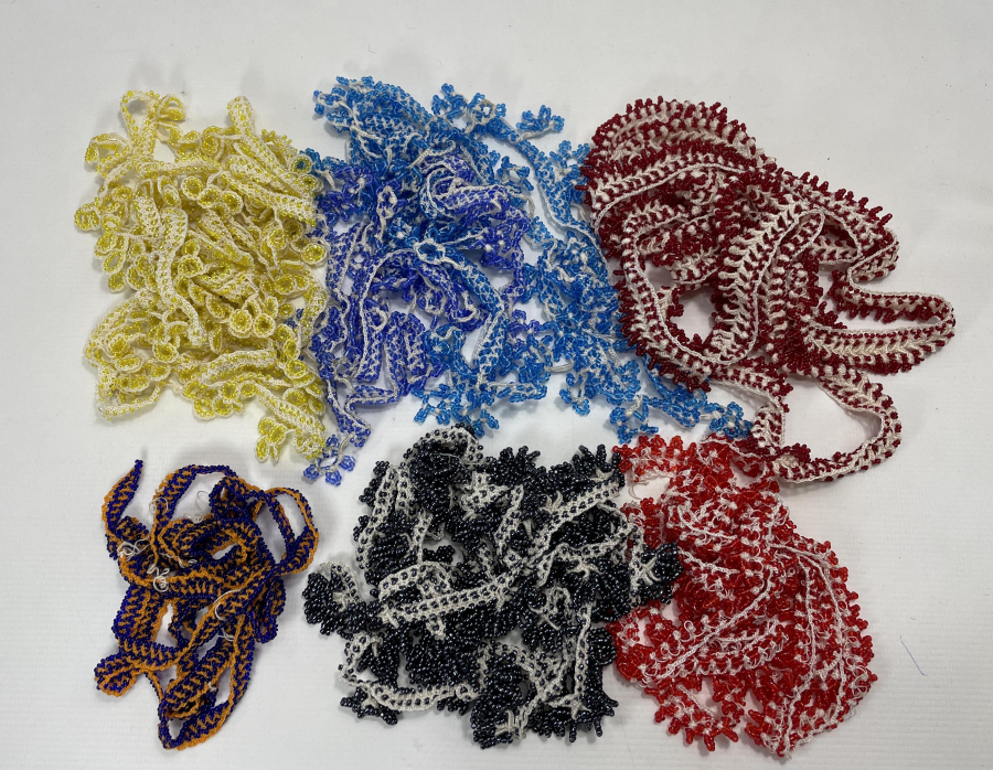 6 ADET ANTİKA BONCUK OYASI