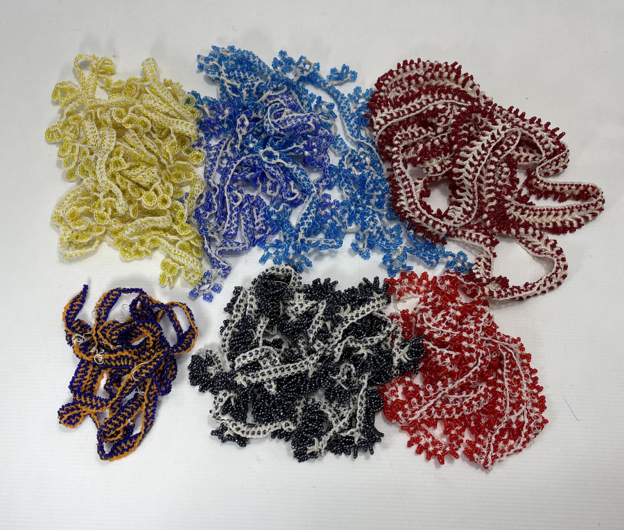 6 ADET ANTİKA BONCUK OYASI