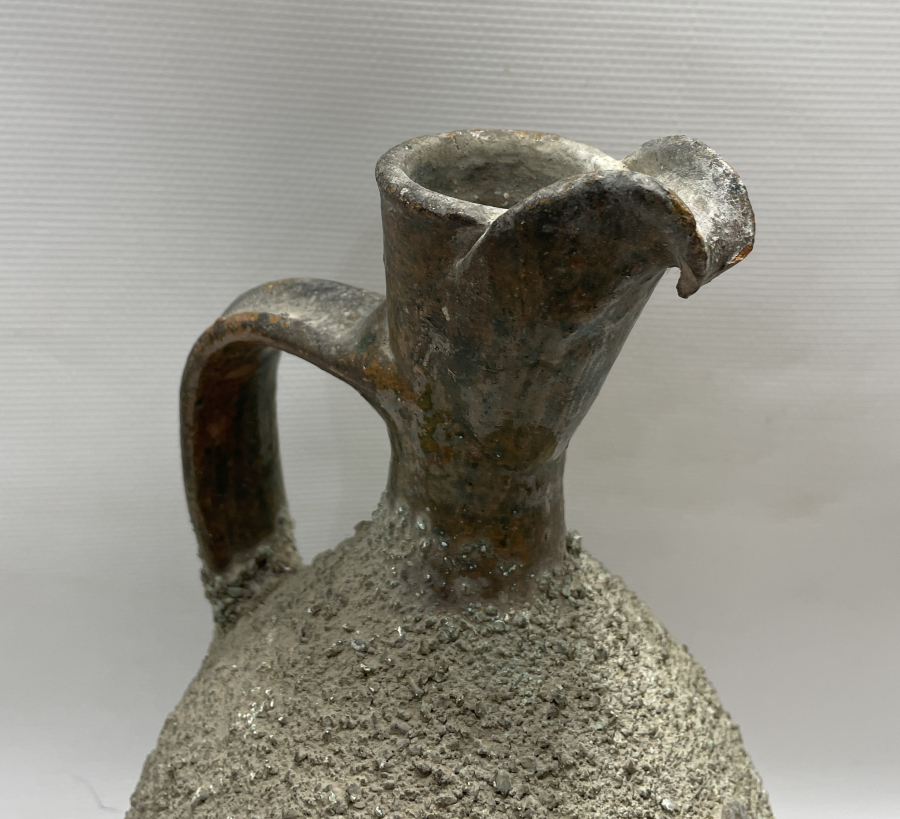 ANTİKA ÇANAKKALE İŞİ KUMLU TESTİ