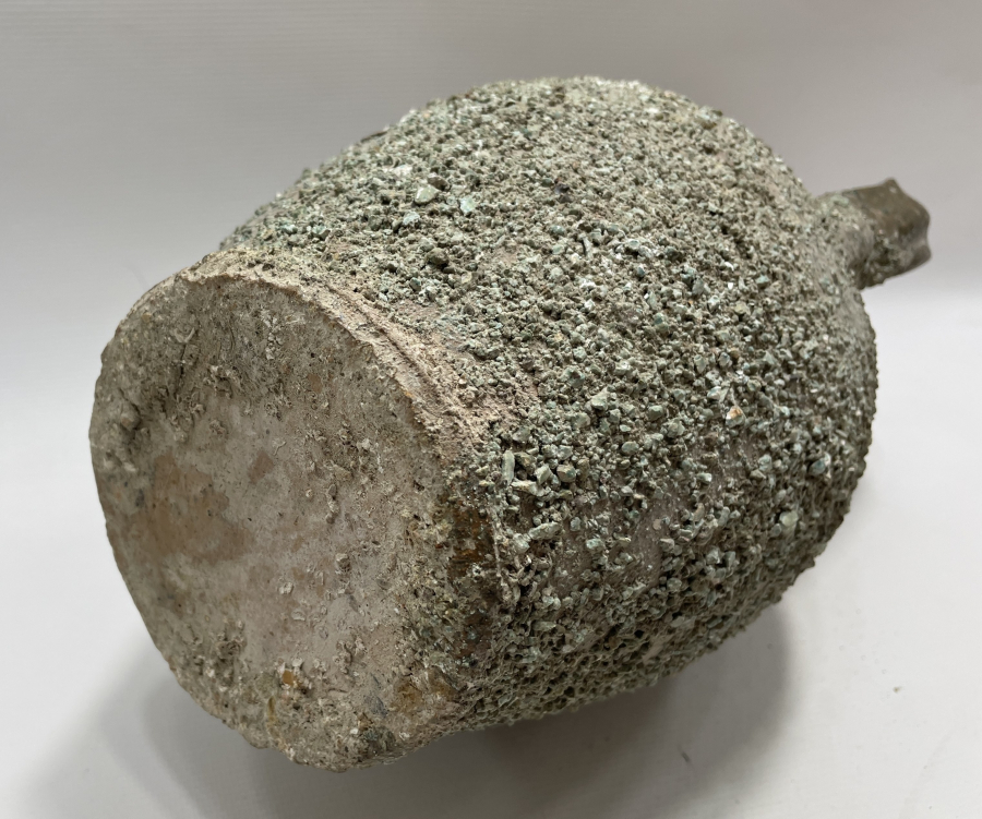 ANTİKA ÇANAKKALE İŞİ KUMLU TESTİ