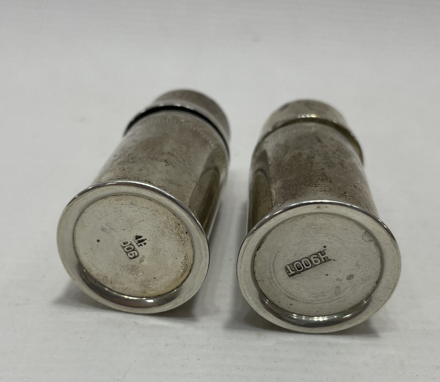 ANTİKA GÜMÜŞ TUZLUK VE BİBERLİK TAKIMI