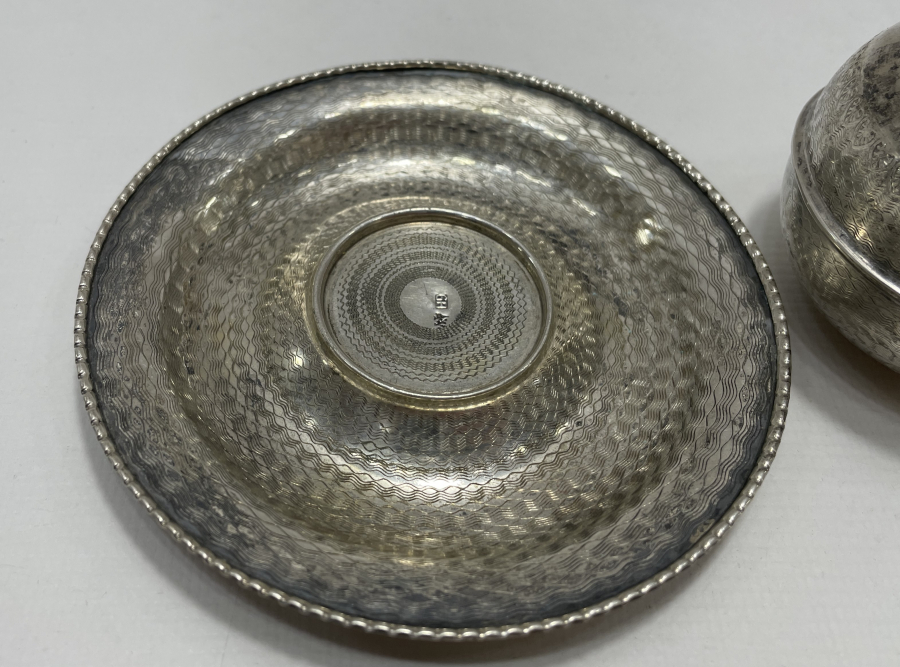 AZNAVUR İŞÇİLİKLİ ANTİKA GÜMÜŞ HOKKA