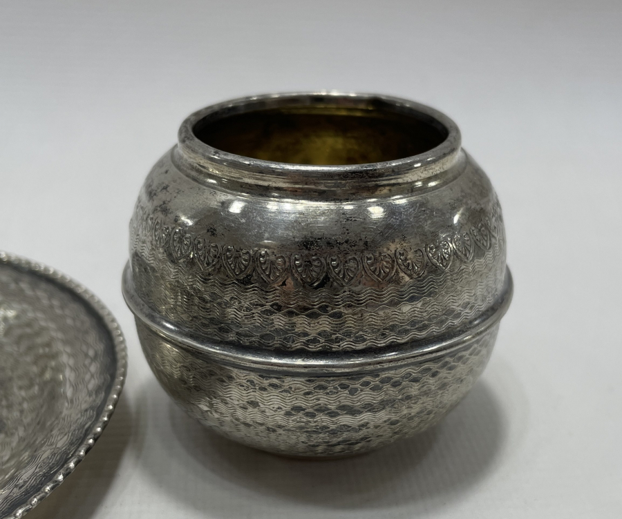 AZNAVUR İŞÇİLİKLİ ANTİKA GÜMÜŞ HOKKA