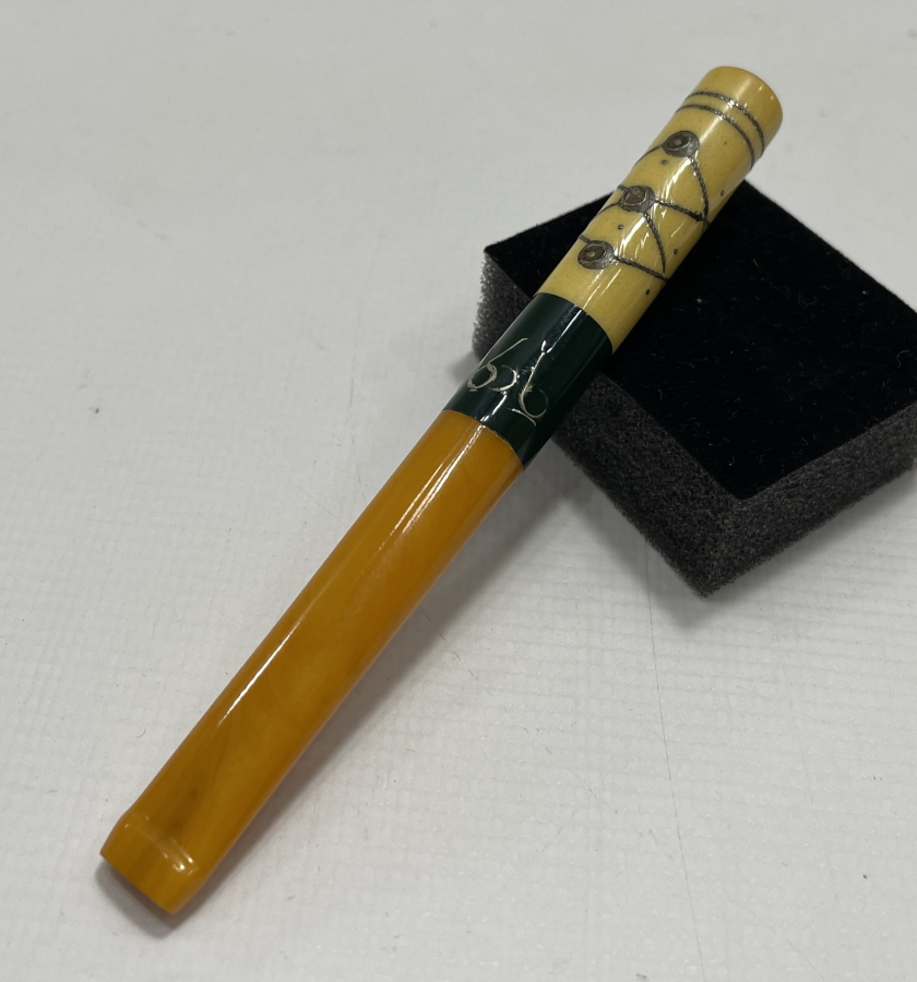 OSMANLI DÖNEMİ AFYON İŞİ ÜZERİ OSMANLICA YAZILI SİGARA AĞIZLIĞI