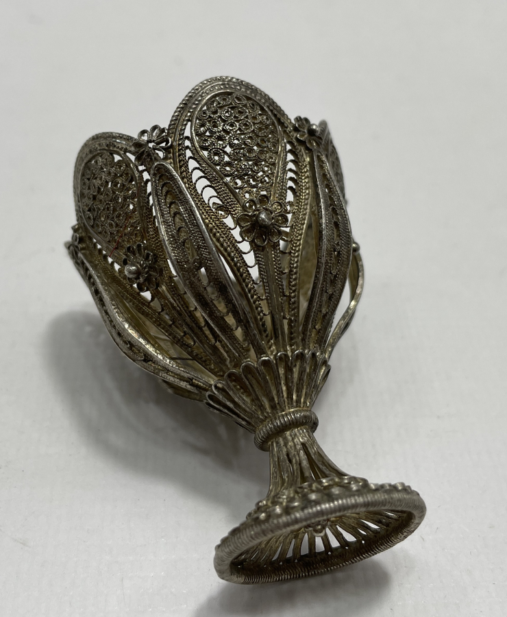 OSMANLI DÖNEMİ GÜVERSE VE TELKARİ İŞÇİLİKLİ ÇOK NADİR FİNCAN ZARFI