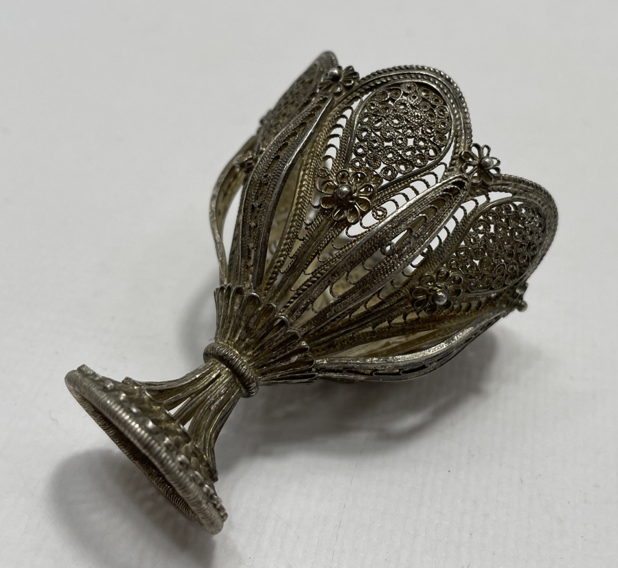 OSMANLI DÖNEMİ GÜVERSE VE TELKARİ İŞÇİLİKLİ ÇOK NADİR FİNCAN ZARFI