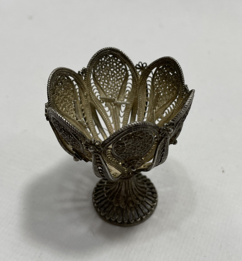 OSMANLI DÖNEMİ GÜVERSE VE TELKARİ İŞÇİLİKLİ ÇOK NADİR FİNCAN ZARFI