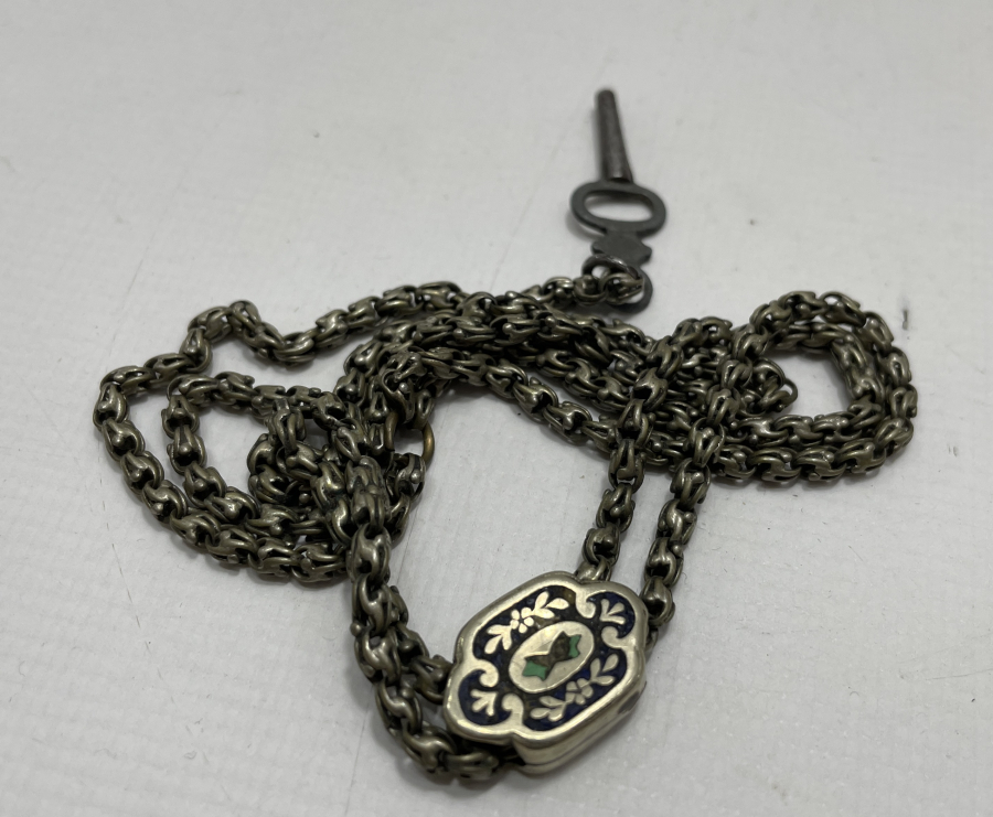 OSMANLI DÖNEMİ SÜRGÜSÜ MİNELİ CEP SAATLERİ İÇİN GÜMÜŞ ARNAVUT ZİNCİRİ