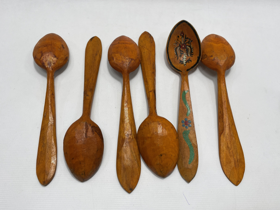 OSMANLI DÖNEMİ ÜZERİ İŞLEMELİ AHŞAP KAŞIK TAKIMI