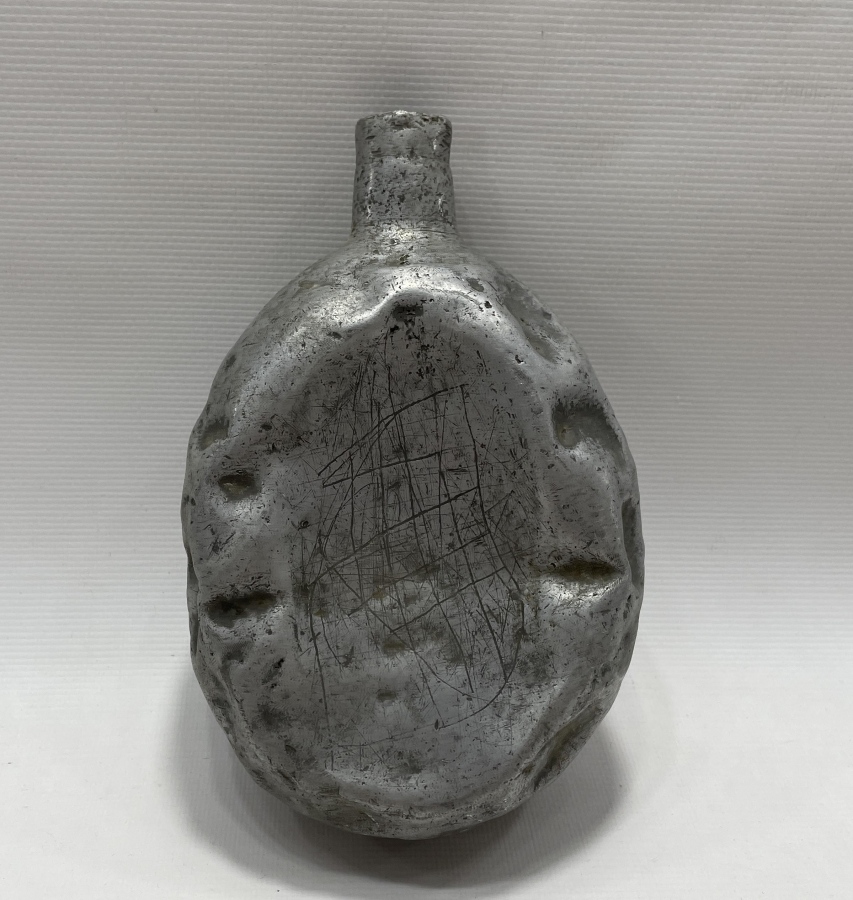 ÜZERİNDE OSMANLICA İBRAHİM 21 YAZILI ASKER MATARASI