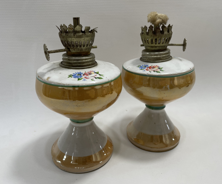 ANTİKA ÇİFT GAZ LAMBASI