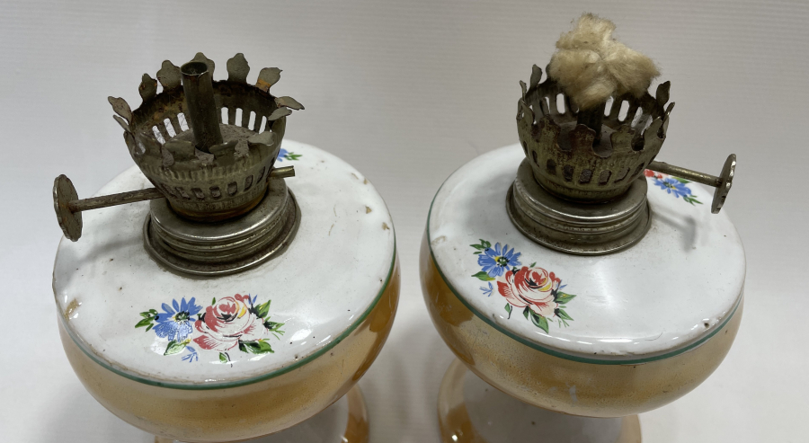 ANTİKA ÇİFT GAZ LAMBASI