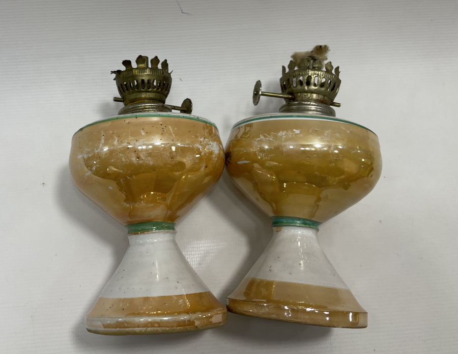 ANTİKA ÇİFT GAZ LAMBASI