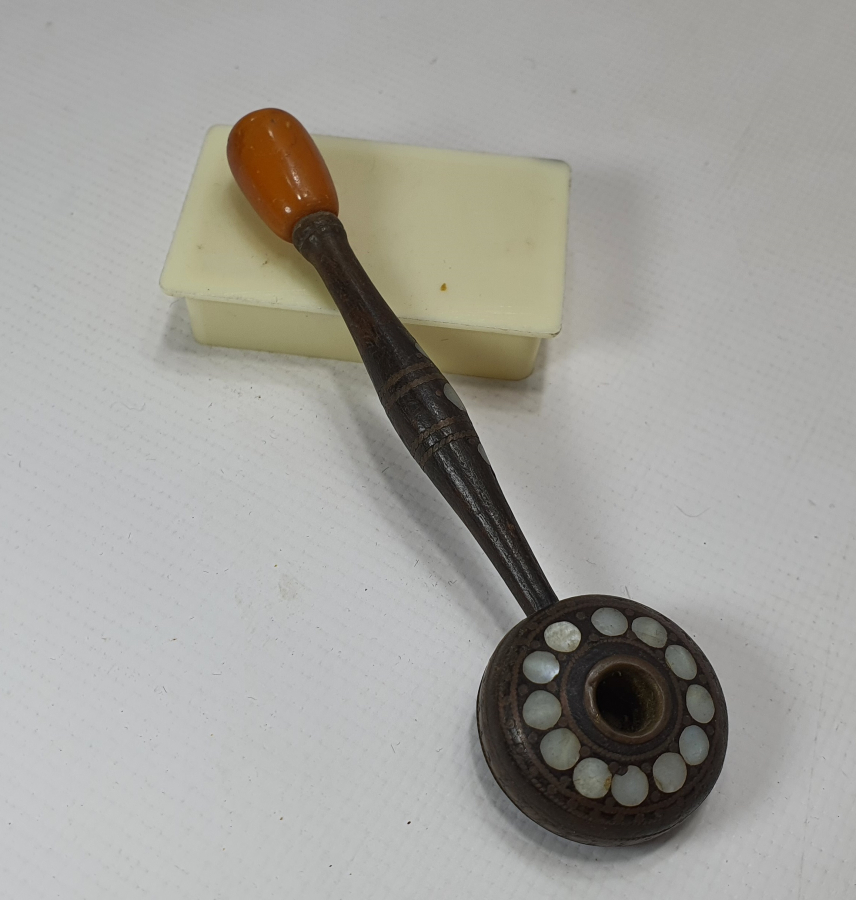 OSMANLI DÖNEMİ 12 İMAM SİMGELİ BEKTAŞİ İŞİ AHŞAP SİGARA AĞIZLIĞI