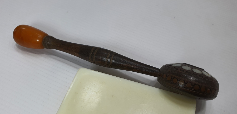 OSMANLI DÖNEMİ 12 İMAM SİMGELİ BEKTAŞİ İŞİ AHŞAP SİGARA AĞIZLIĞI