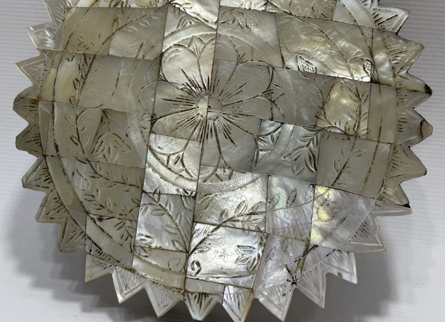 OSMANLI DÖNEMİ SEDEF İŞÇİLİKLİ NADİR GELİN AYNASI