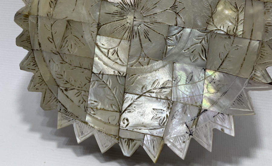 OSMANLI DÖNEMİ SEDEF İŞÇİLİKLİ NADİR GELİN AYNASI