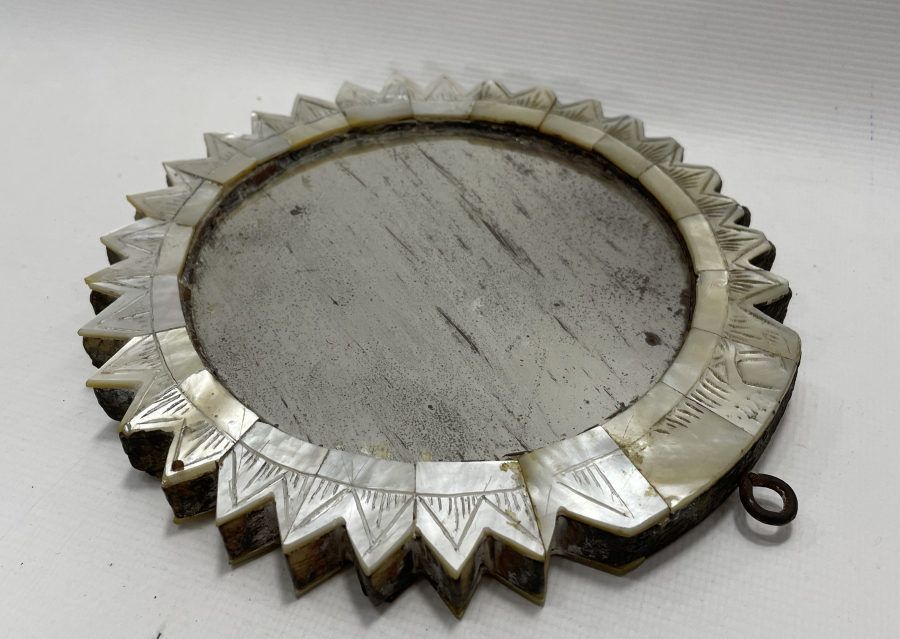 OSMANLI DÖNEMİ SEDEF İŞÇİLİKLİ NADİR GELİN AYNASI