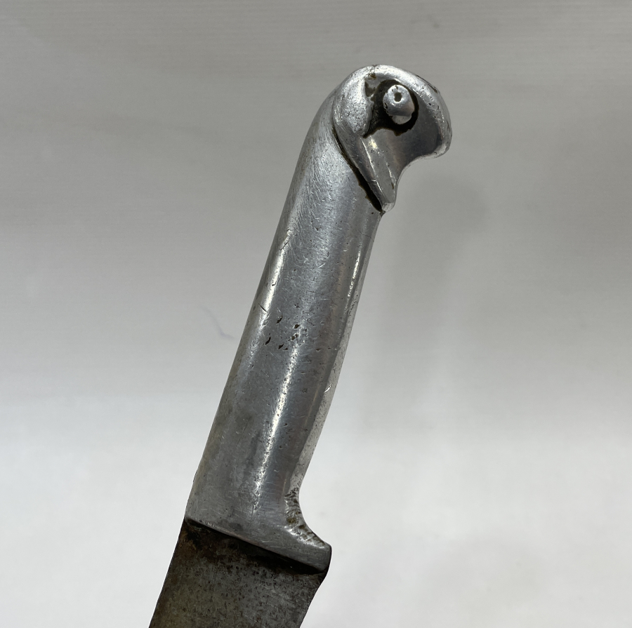 ÜZERİ ALTIN ÇAKMALI VE SAPI KARTAL FORMLU ÇERKES İŞİ KURBAN BIÇAĞI