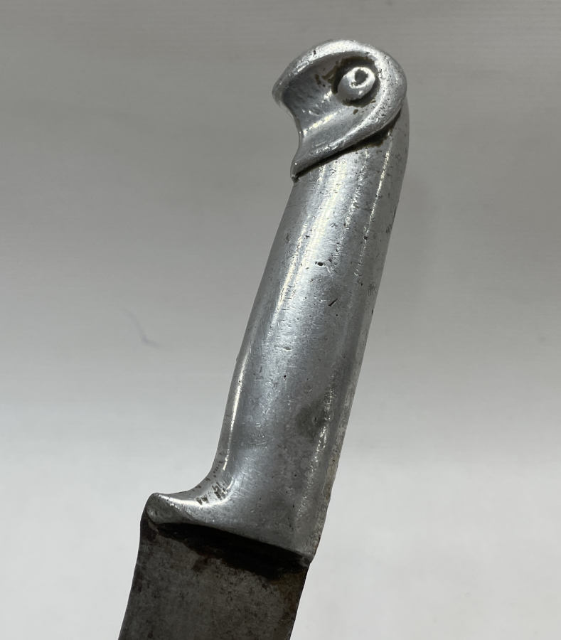 ÜZERİ ALTIN ÇAKMALI VE SAPI KARTAL FORMLU ÇERKES İŞİ KURBAN BIÇAĞI