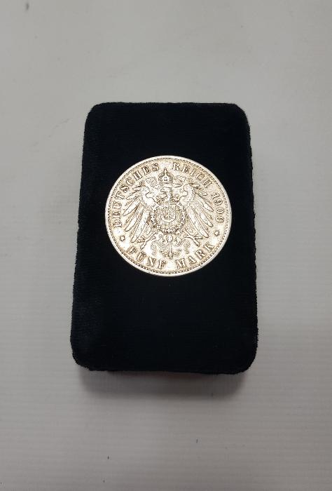 1900 TARİHLİ NADİR GÜMÜŞ 5 MARK 