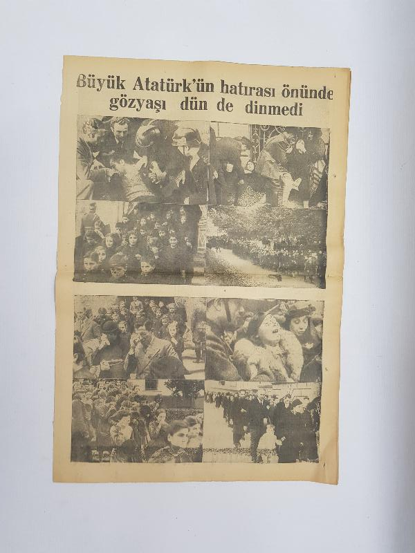 ATATÜRK'ÜN VEFAT HABERLERİ: 18 KASIM 1938 KURUN GAZETESİ