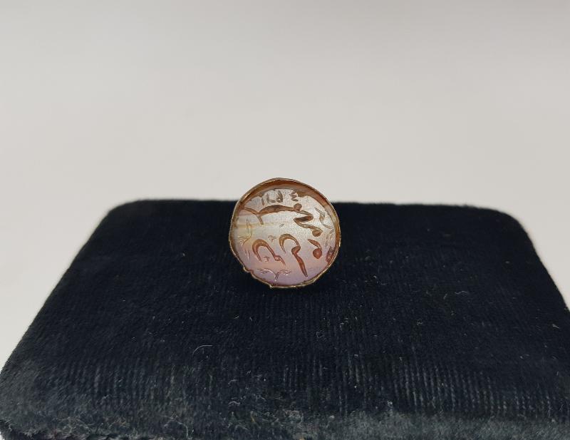 OSMANLI DÖNEMİ ÇOK NADİR FORMDA AKİK MÜHÜR