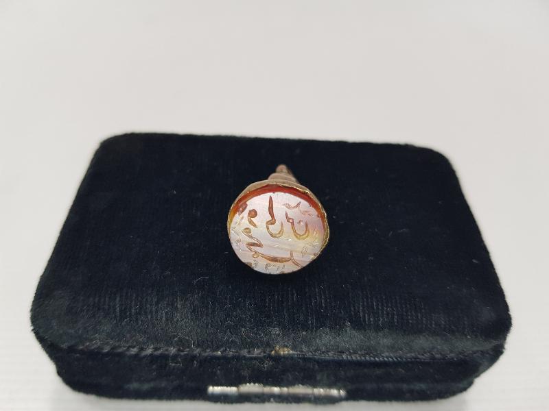 OSMANLI DÖNEMİ ÇOK NADİR FORMDA AKİK MÜHÜR