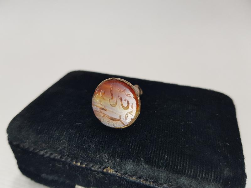 OSMANLI DÖNEMİ ÇOK NADİR FORMDA AKİK MÜHÜR