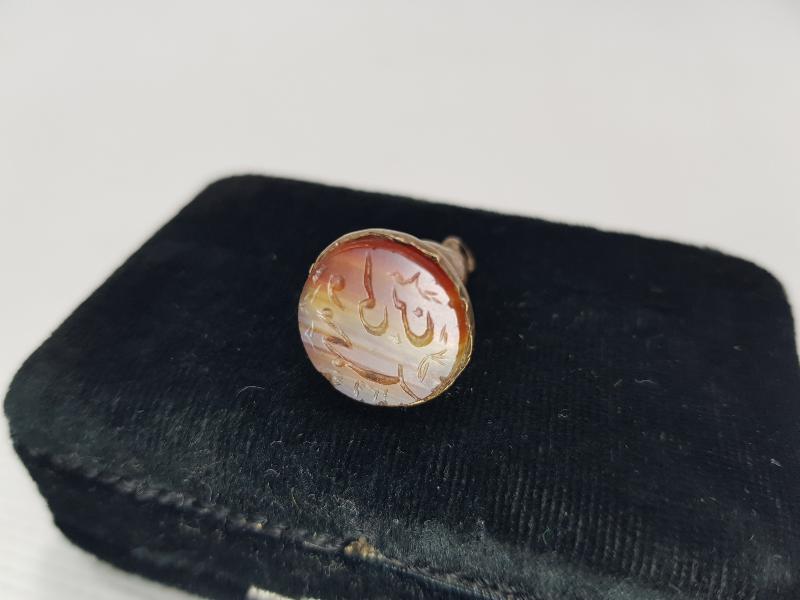 OSMANLI DÖNEMİ ÇOK NADİR FORMDA AKİK MÜHÜR