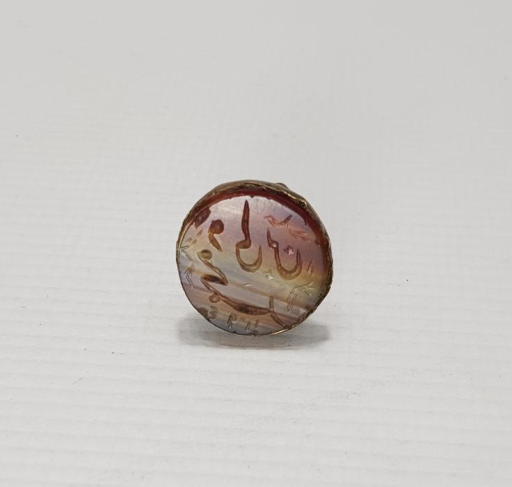 OSMANLI DÖNEMİ ÇOK NADİR FORMDA AKİK MÜHÜR