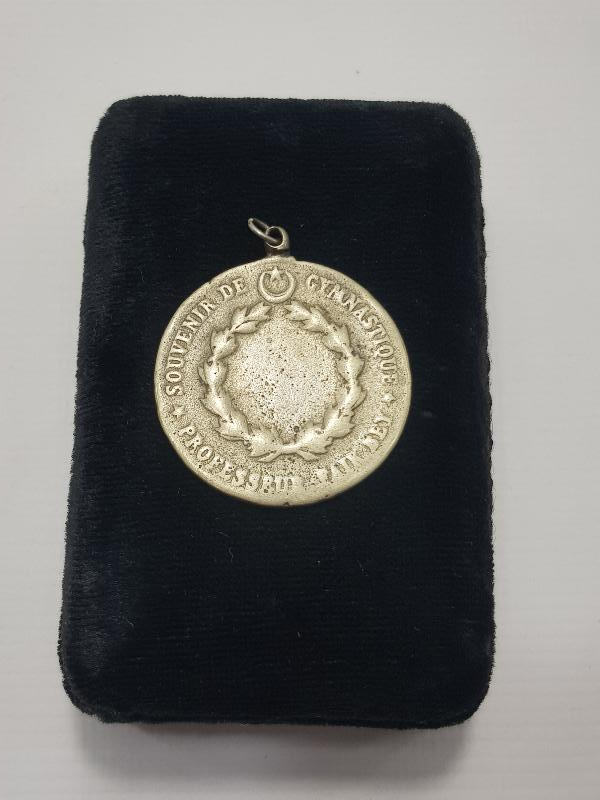 OSMANLI DÖNEMİ ÇOK NADİR PROFESÖR FAİK BEY ATLETİZM MADALYASI 