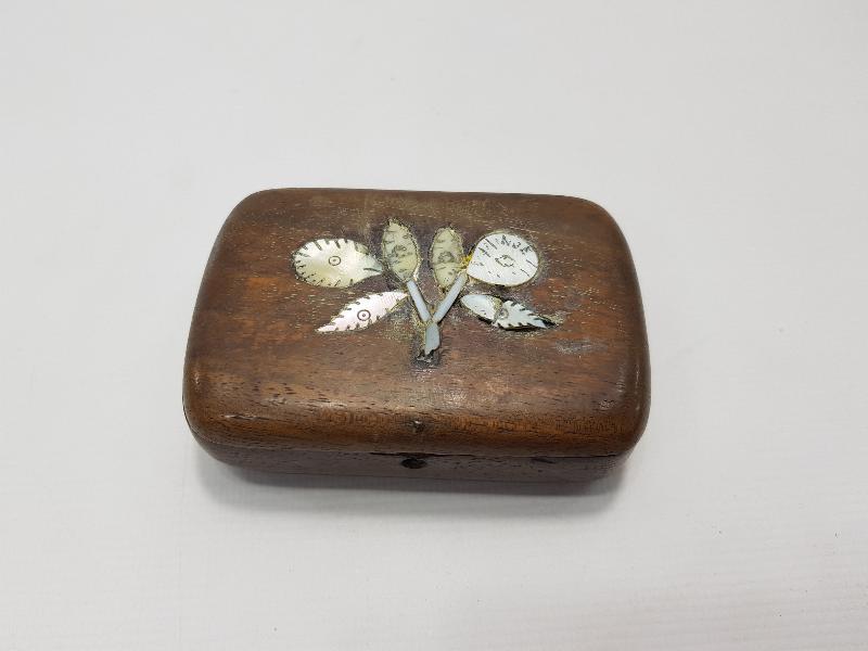 OSMANLI DÖNEMİ SEDEF İŞLEMELİ AHŞAP TABAKA 