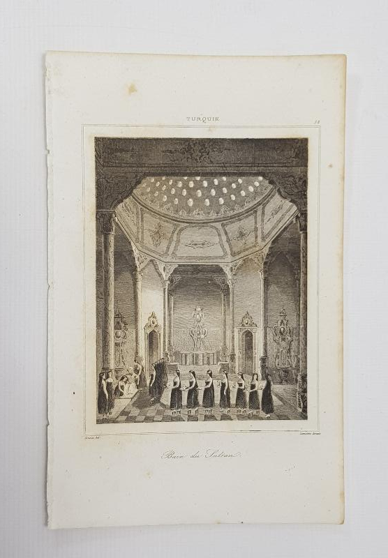 OSMANLI GRAVÜR: PADİŞAHIN BANYOSU 