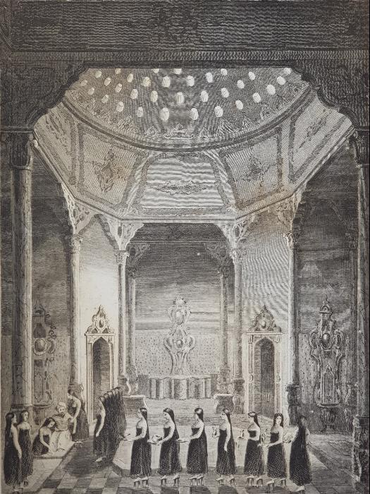 OSMANLI GRAVÜR: PADİŞAHIN BANYOSU 