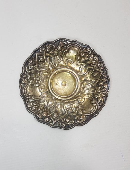 OSMANLI TUĞRALI VE SAH DAMGALI GÜMÜŞ FİNCAN ZARFI TABAĞI 