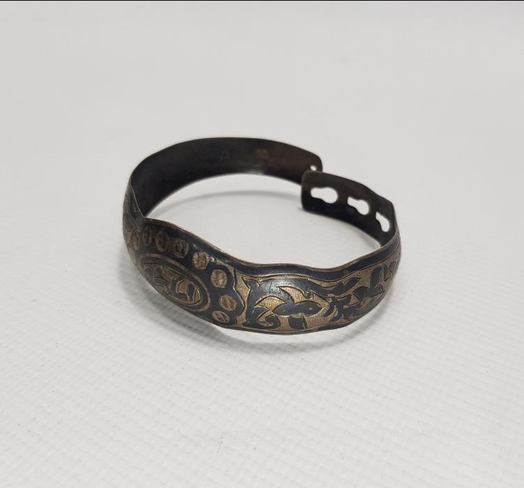 OSMANLICA ESKİŞEHİR YAZILI SAVATLI GÜMÜŞ BİLEZİK