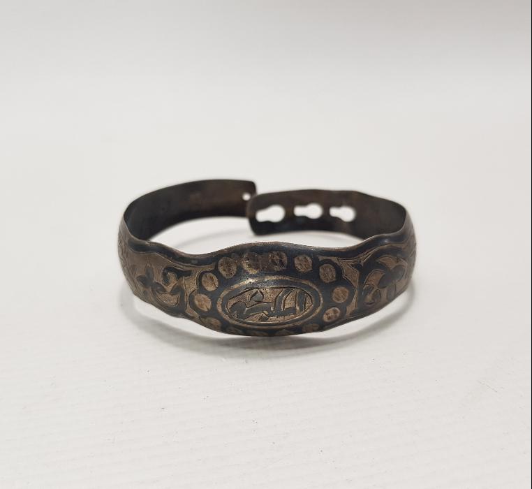 OSMANLICA ESKİŞEHİR YAZILI SAVATLI GÜMÜŞ BİLEZİK