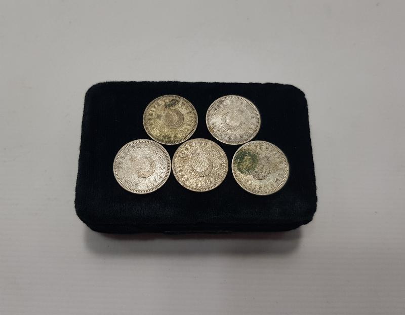 1947 YILINA AİT 5 ADET GÜMÜŞ 50 KURUŞ