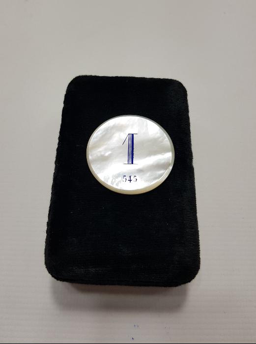 OSMANLI DÖNEMİ RUMCA CONSTANTINOPLE YAZILI SEDEF JETON 