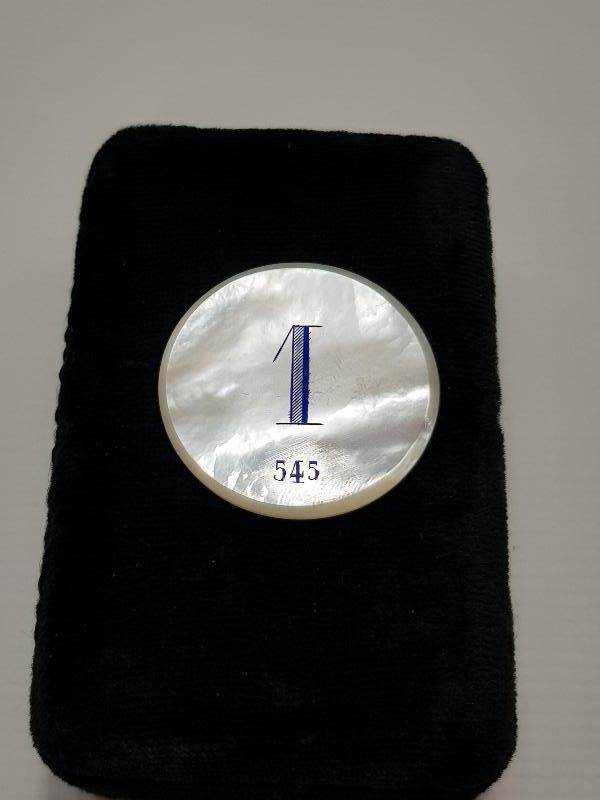 OSMANLI DÖNEMİ RUMCA CONSTANTINOPLE YAZILI SEDEF JETON 